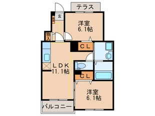 アーバンリーム弐番館の物件間取画像